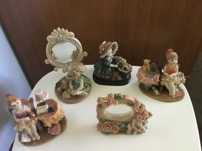 Lote bibelô porcelana