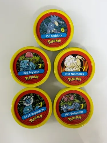 Tazos Pokémon Estrela anos 2000