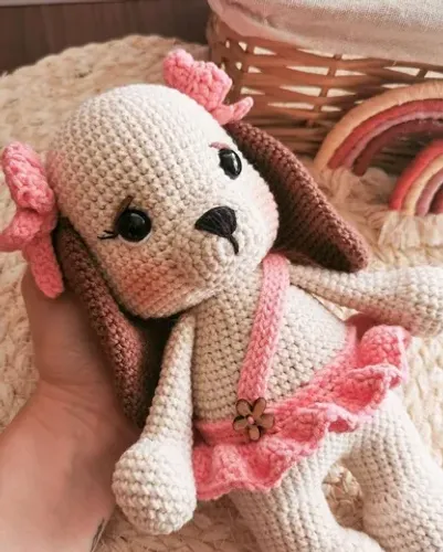 Cachorrinha Amigurumi Crochê