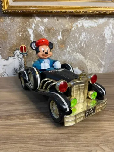 Carrinho Jalopy Star Motorista Mickey | Anos 80 | Antiguidades | Donareliquias