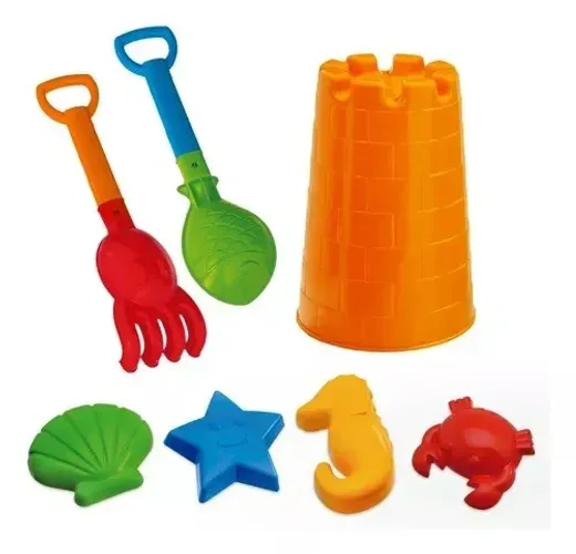 Brinquedo Infantil Brincar Na Areia Praia Kit Castelinho (sortido)