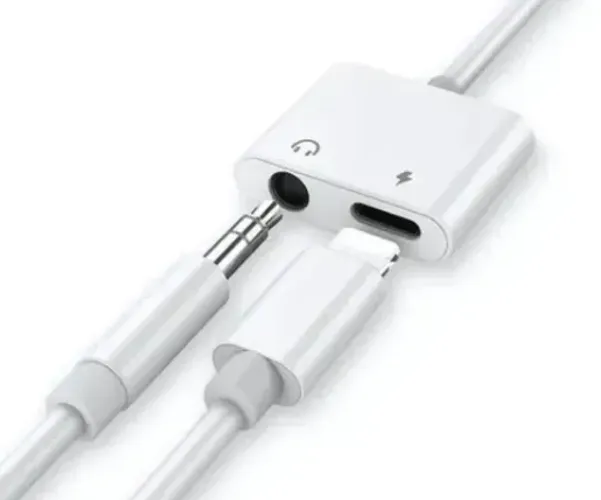 Adaptador 2 em 1 Iphone Lightning Audio e Carga Tipo C - Mtc - 7005