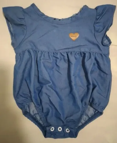 Body bebê menina jeans.