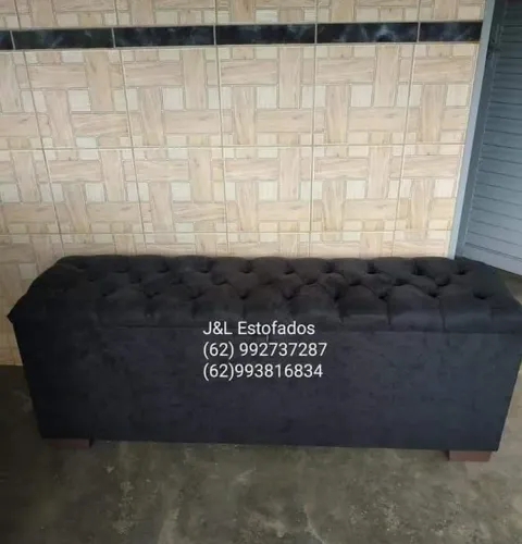Baú estofado para cama