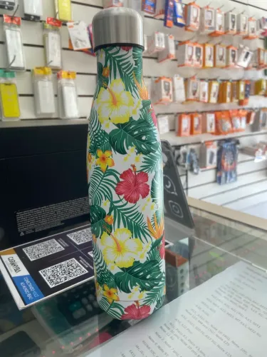 Garrafa Térmica 500 Ml Estampada Floral