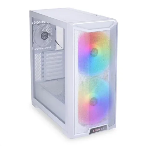 Gabinete Gamer Lian Li Lancool 215 White *Com 3 Fans* *2 Fan Led Rgb* - WZetta