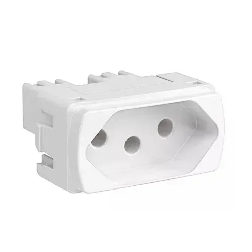 KIT 11 (ONZE) Módulo Tomada 2P+T Tramontina 10A 250V Branco Tramontina NOVO