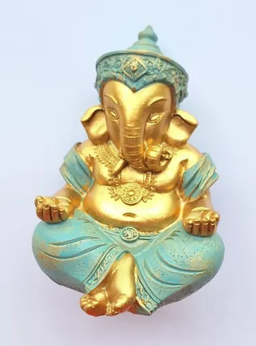 Ganesha da Prosper. Sentado em resina 12cm