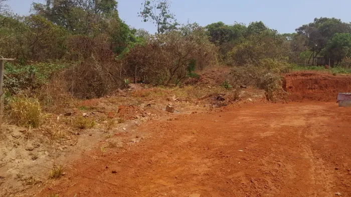 Terreno com um barracao com vista para a natureza