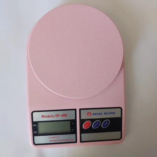 Balança Digital De Precisão Cozinha 1g a 10Kg Rosa