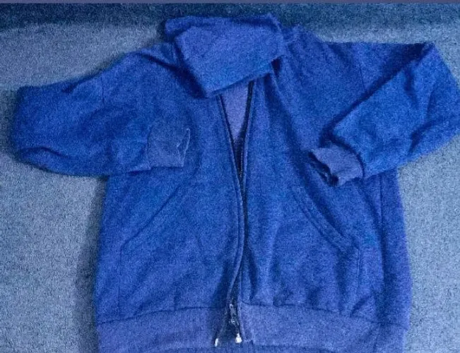 Casaco de Moletom Azul com Capuz Infantil