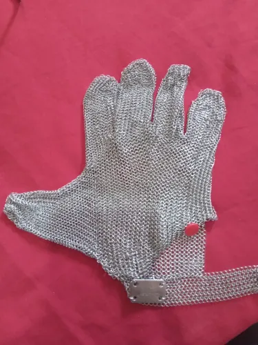 Luva malha de aço Tamanho M