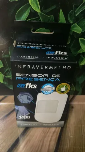 Sensor de Presença Infravermelho Sem Fio FKS - Novo- Unidade