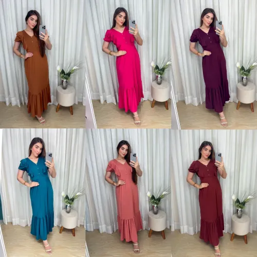 Vestidos Longos Atacado 5 peças