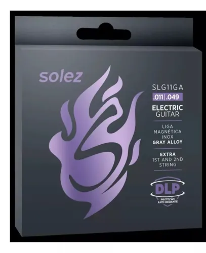 Encordoamento Cordas para Guitarra Solez 0.011 SLG11GA 