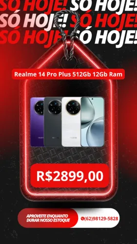 Smartphone Realme 14 Pro Plus 512gb 12gb Ram 5g Lacrado Versao Global + Entrega Gratis