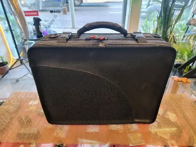 Estojo Bam Para 2 Clarinetes Sib/lá Preto - Perfeito Estado