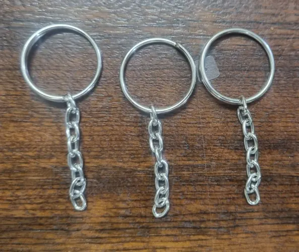 Argola para Chaveiro Niquelado - 50 Unidades