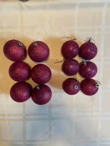 conjunto de 12 bolas de Natal