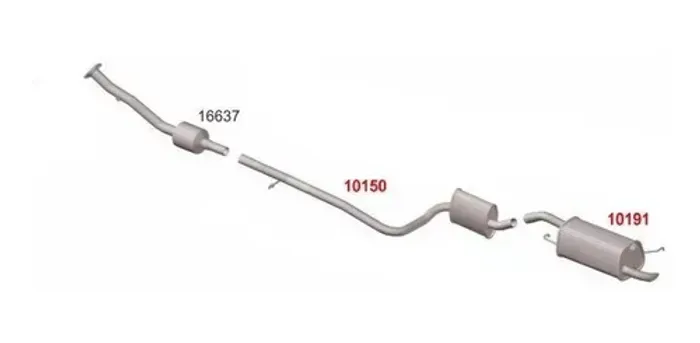 Silencioso Intermediario Ecosport 1.0 04/08 Cod: 042300
