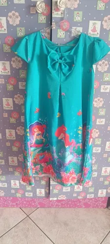 Vestido Infantil Ariel - semi novo 
