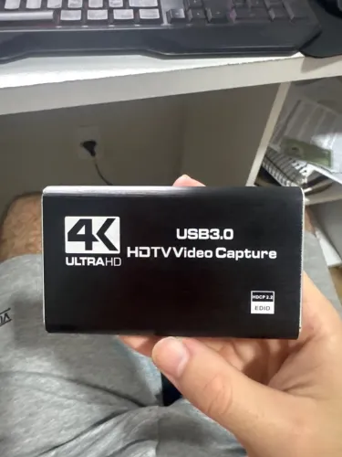 Capturador de Vídeo HDMI 4K Ultra HD, já vem com tudo completo 