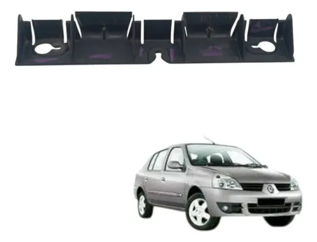 Guia Parachoque Traseiro Esquerdo Renault Clio Sedan 2004