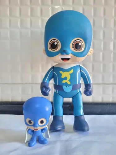 Boneco Luccas Neto Aventureiro Azul 
