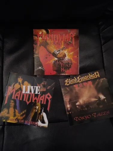 Lote Coleção 3 CDs Heavy Metal - Manowar + Blind Guardian 