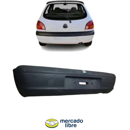 Parachoque Traseiro Ford Fiesta 1996 A 2002