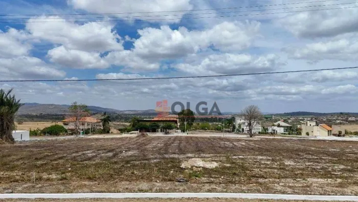 Lote plano de 1.000m² em condomínio com vista pra fazenda do monte castelo