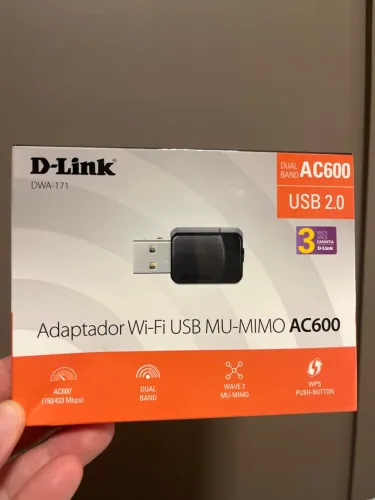 Adaptador placa Wi-Fi USB MU-MIMO AC600
