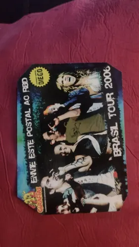 VENDO POSTAL DO REBELDES BRASIL TOUR 2006 COLECIONÁVEL.