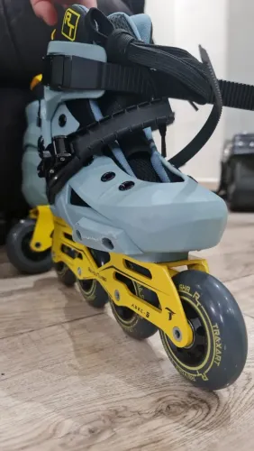 Patins - Traxart - Revolt Turbo - Cinza/Amarelo - 36/37