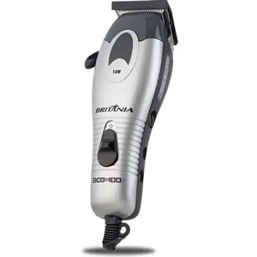 Cortador de Cabelos Britânia 14W 220V com 9 Acessórios Aço Inox e Caixa Original 