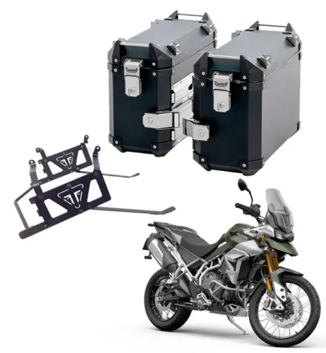 Kit Bauletos Laterais Atacama Par 33 Litros + Suportes Tiger 900