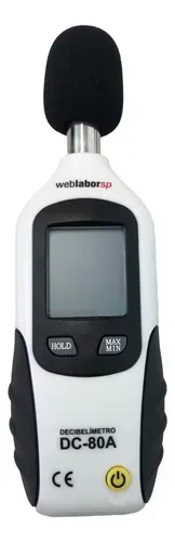 Decibelímetro digital DC-80A portátil da Webmeter sem bateria