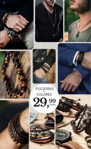Pulseiras e Colares Masculinos - Estilo e Elegância