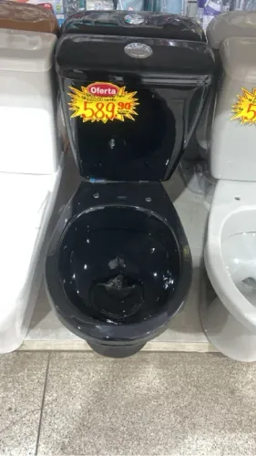 Vaso acoplado preto - Lorenzetti 