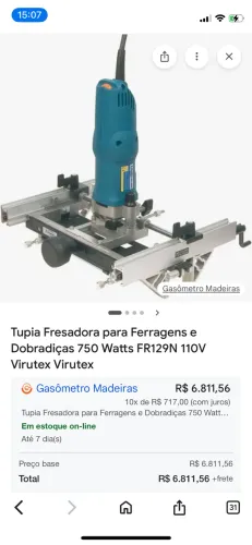 desapego frezadora virutex de fazer cava de dobradiças de vários modelos redondas etc 