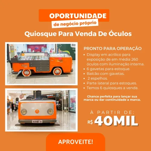 Oportunidade de Negócio Próprio - Quiosque 
