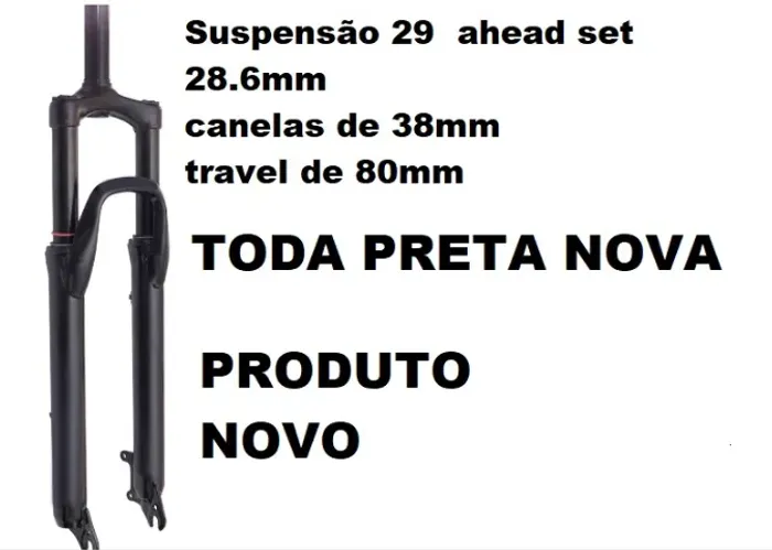 Garfo Bike Suspenção Nova reforçada disco 