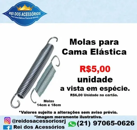 Mola de 14cm e 18cm 5,00 cada para Pula pula Cama Elástica  