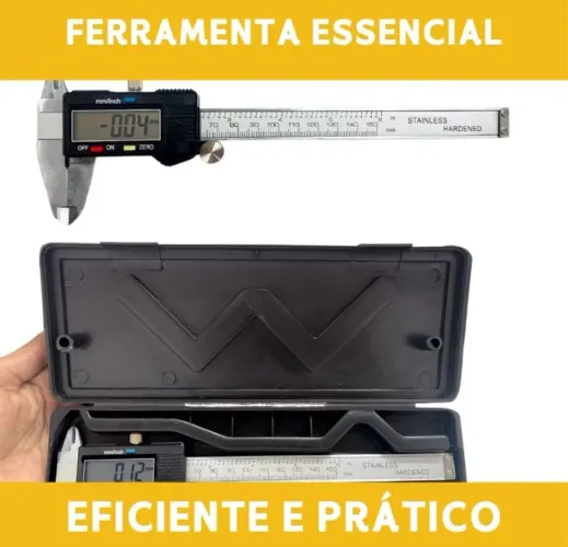 Paquímetro Digital Profissional Aço Inox