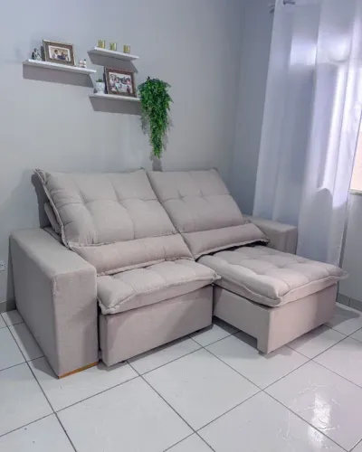 Sofá Retrátil de 3 Lugares
