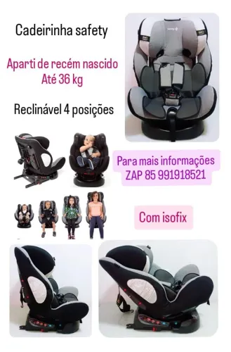 Cadeirinha safety com isofix 