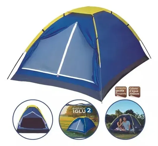 Barraca Acampamento Mor Camping Iglu 2 Pessoas 