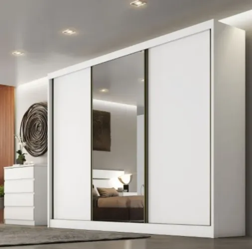 Guarda Roupa 3 Portas 8 Gavetas Espelho 100% MDF Novo Varios Modelos
