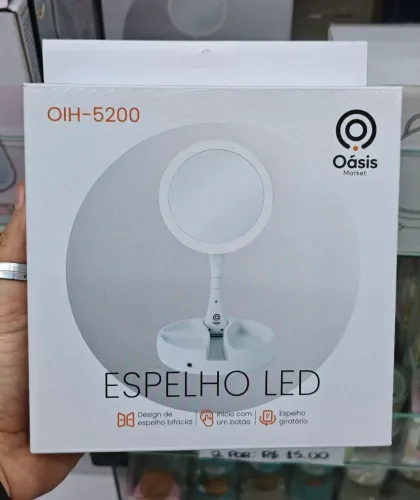 Espelho LED para Maquiagem