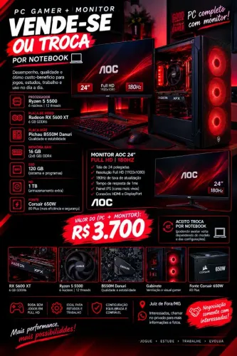 Vendo Pc com monitor